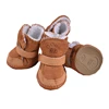 Pet Dog Shoes 4pcs Thick Warm Rain Snow Carton Boots Prewalkers Walking Puppy Sneakers Dog Accessories 6
