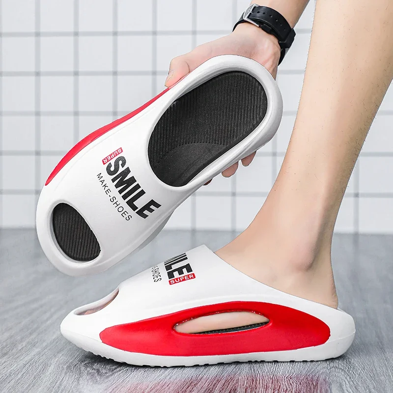 2025 Summer Women Slippers Fashion Men Platform Sneakers Beach Non-Slip EVA Slip-On Casual Shoe 5cm Thick Bottom soft slippers summer slippers