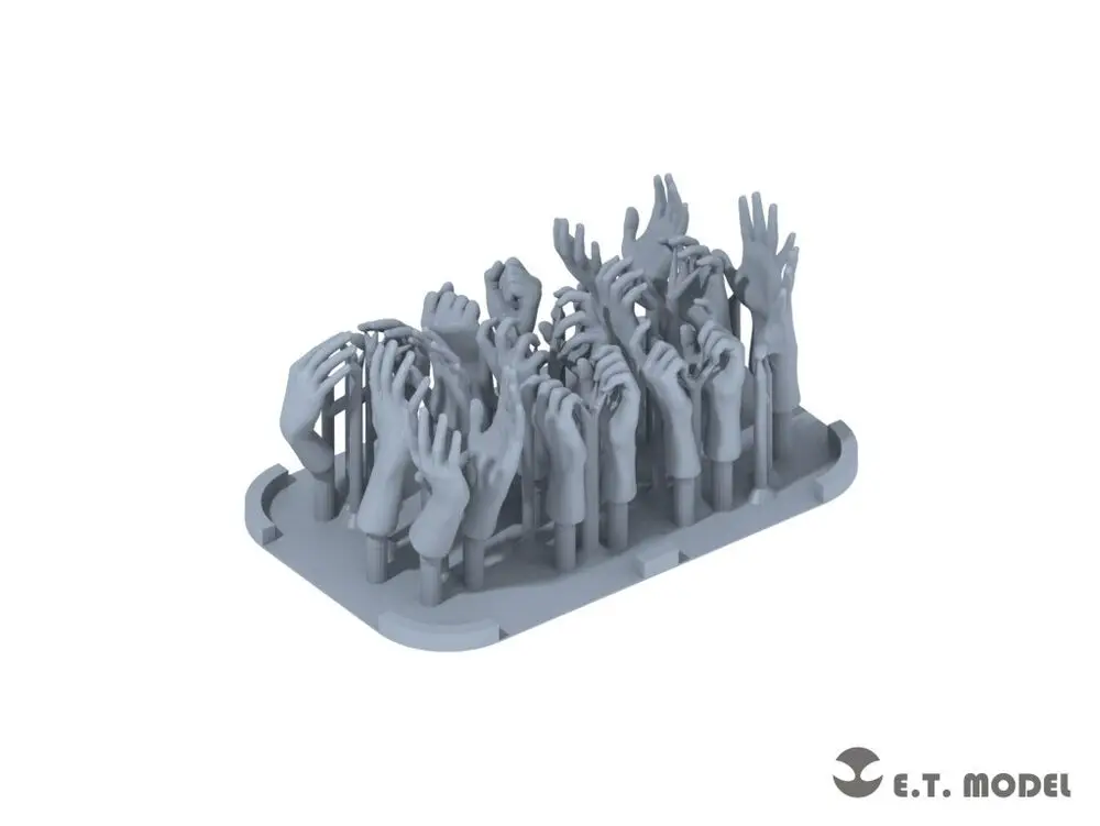 ET MODEL P35-320 1:35 Hands for Figures Type.1 Universal 3D Printed 2