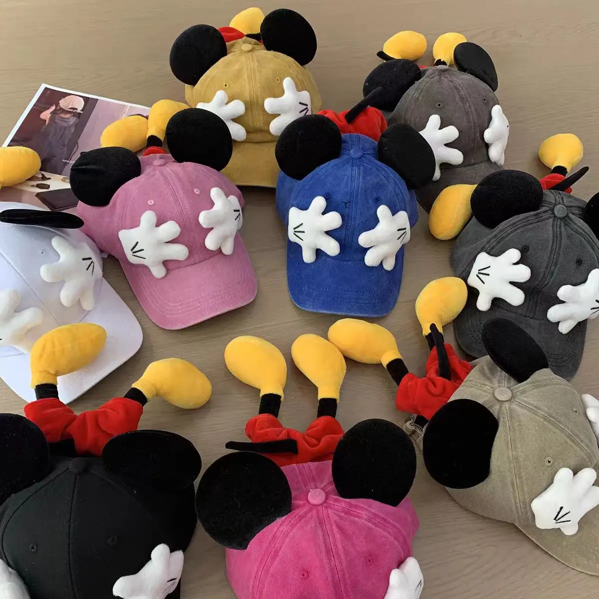 Nuevo Modelo de Gorra de Béisbol con Orejas de Rata para Hombre y Mujer, Gorras de Moda con Diseño de Pato, Gorras Retro con Visera para el Sol