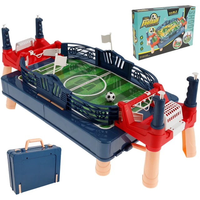 Mini jogo de futebol de mesa fácil instalação futebol pai-filho jogo seguro  resistente real jogos de campo de futebol para crianças brinquedos de férias