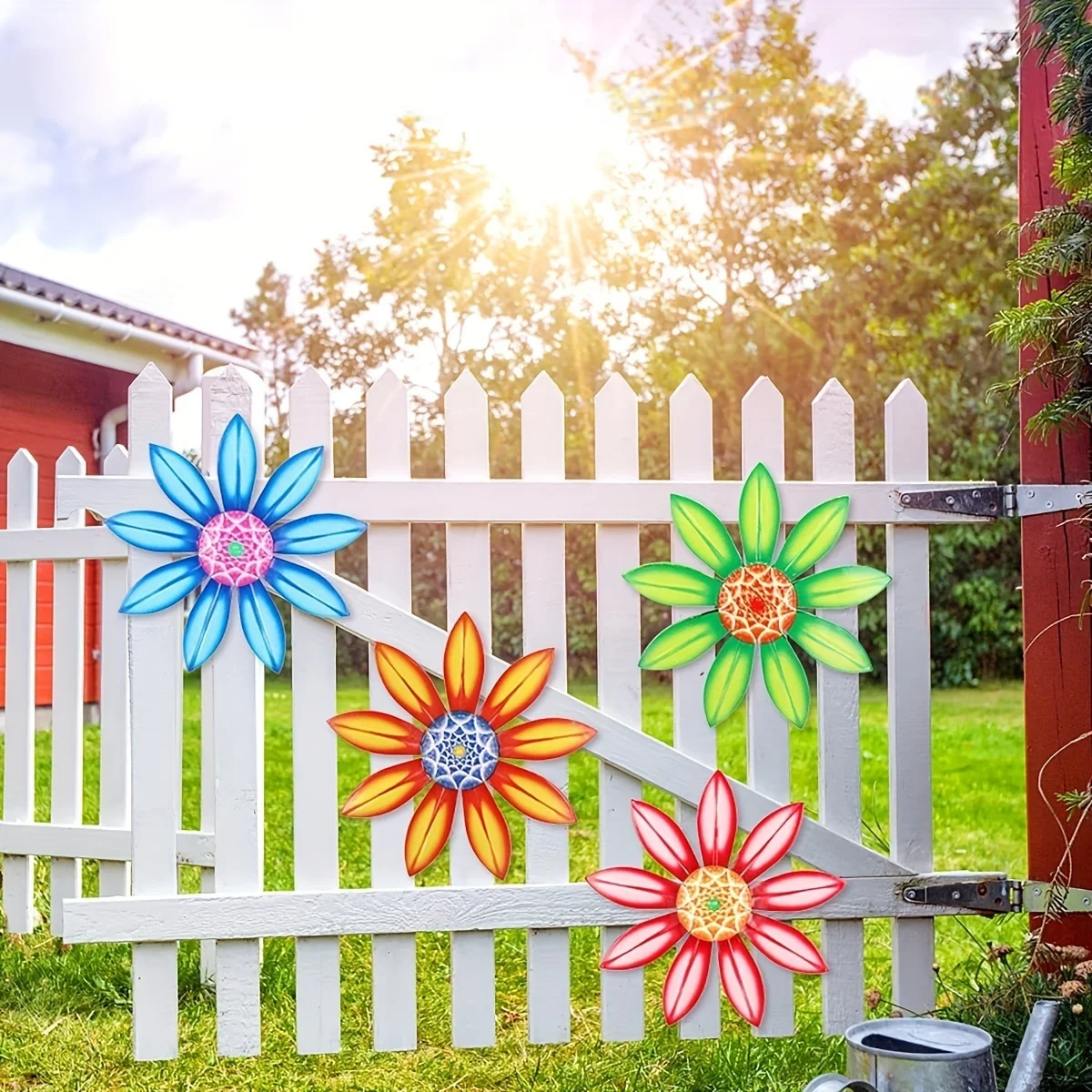 Vibrant Metal Sunflower Wall Art for Indoor and Outdoor Decor