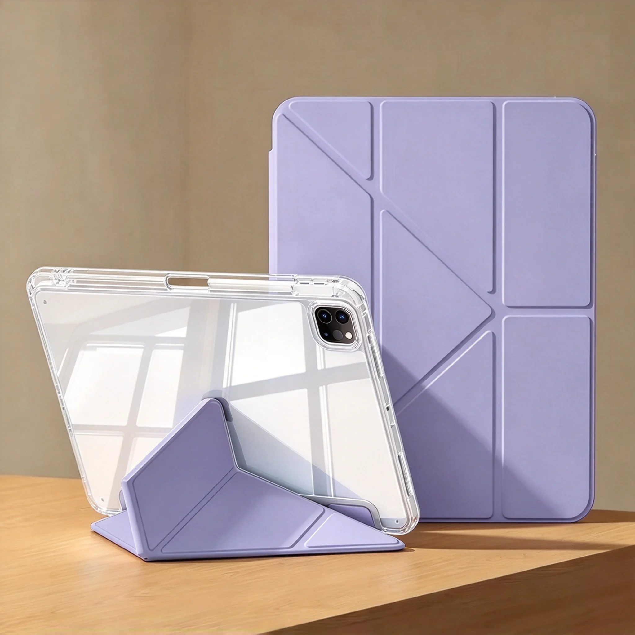 Versatile Magnetic Y-Fold Tablet Case
