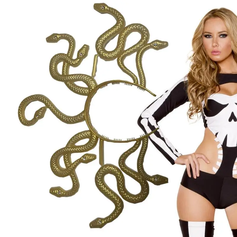 

Головной убор Medusa костюм змейки для Хэллоуина, головной убор Medusa для косплея, головной убор для карнавала, маскарада