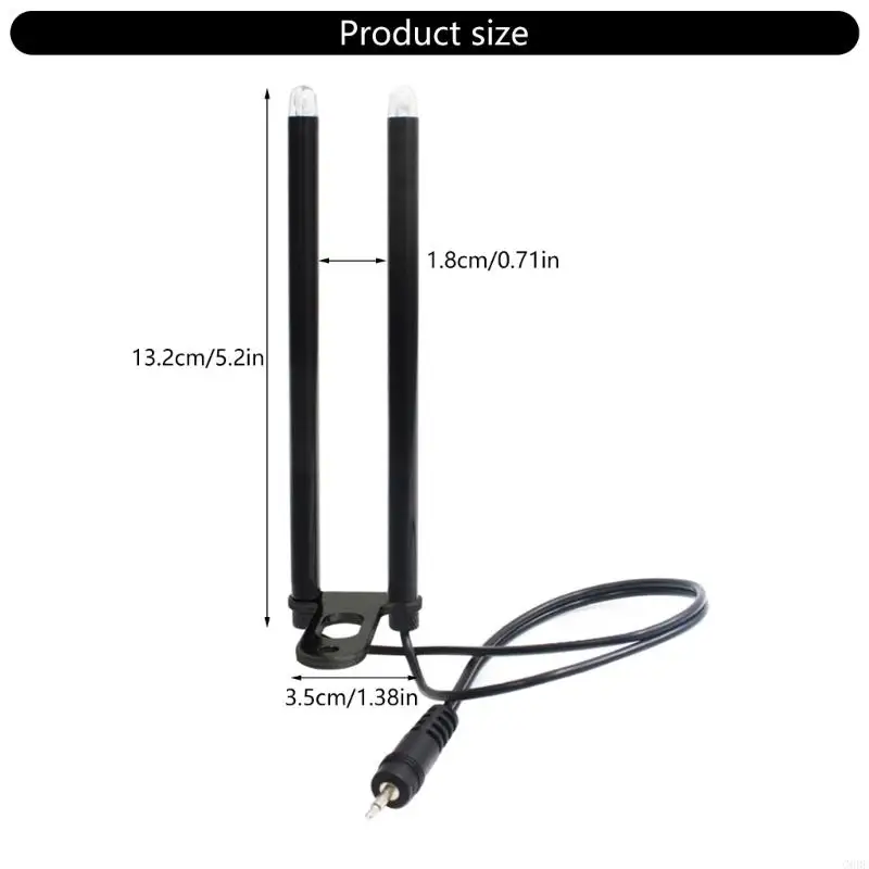 G6DE Fishing Snag Ear Bar With LED Light Portable Fishing Windproof Alarm Gear Snag Bites Bar