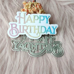 New Happy Birthday metal cutting die mould scrapbook decoration embossed photo album decoration card making DIY handicrafts