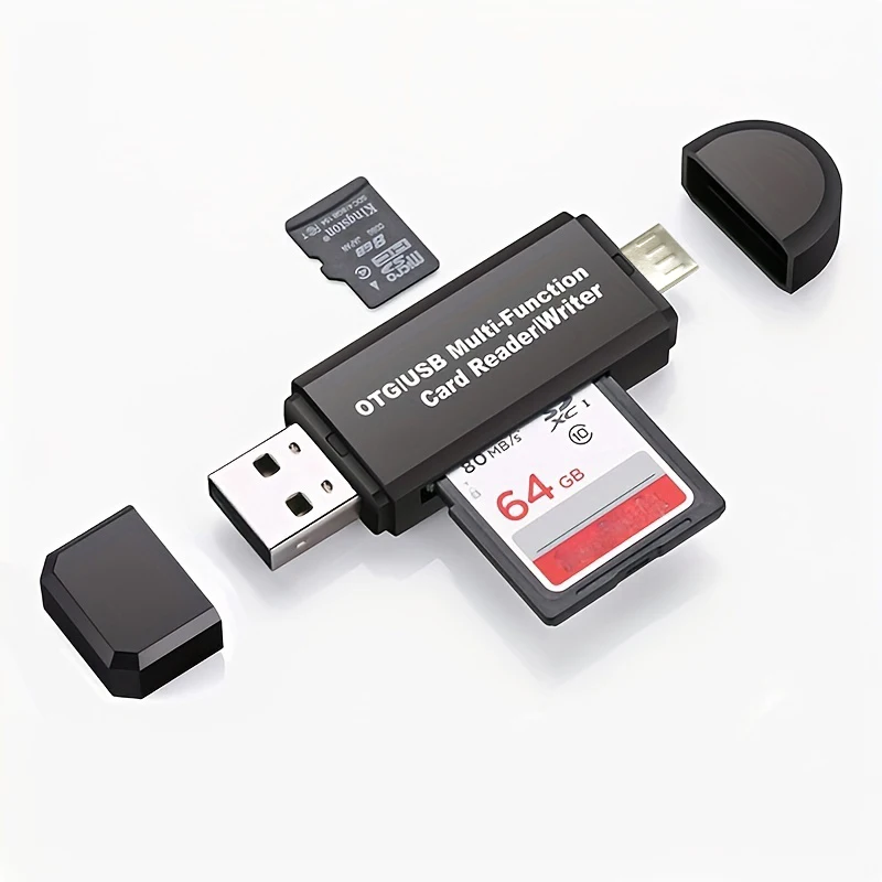 Portable Multi-Function Memory Card Reader & Adapter