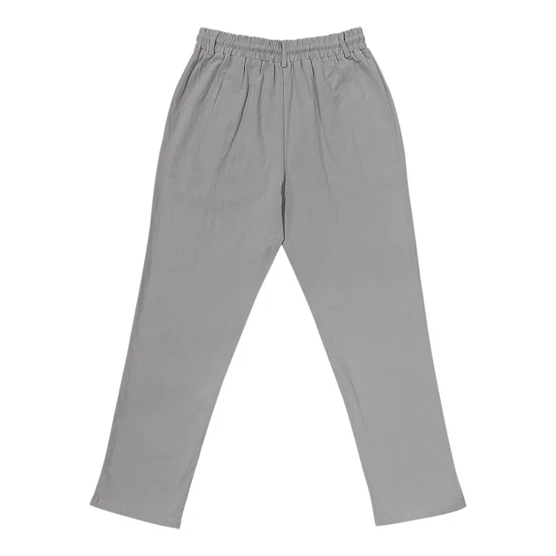 2025, Frühjahr/Sommer Neue männer Baumwolle Leinen Hosen Sommer Mode Lässig Einfarbig Lose Plus Größe S-XXXL – Detail 29