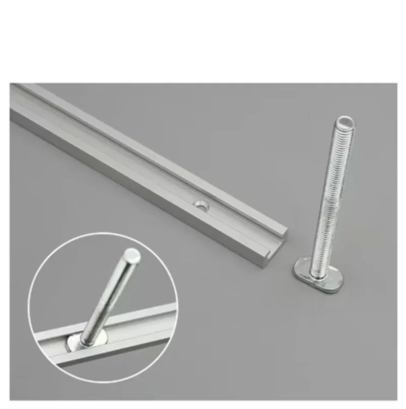 300MM Woodworking Chute Rail T-track T-slot Miter Track Jig T Screw Fixture Slot Table Saw Router Table DIY Tools