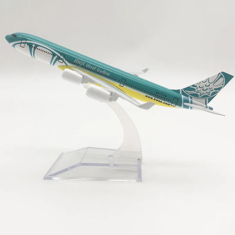 16CM Caribbean Airlines A340 수공예품 및 장난감 직접 판매 합금 수송 항공기 모델 완성 기념품 장난감 선물