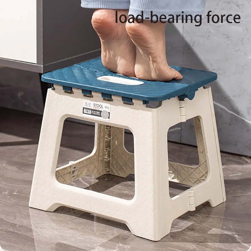 2024 New Adult Children Portable Folding Stool Thickened Plastic Saddle Chair for Outdoor Activities and Fishing Gifts