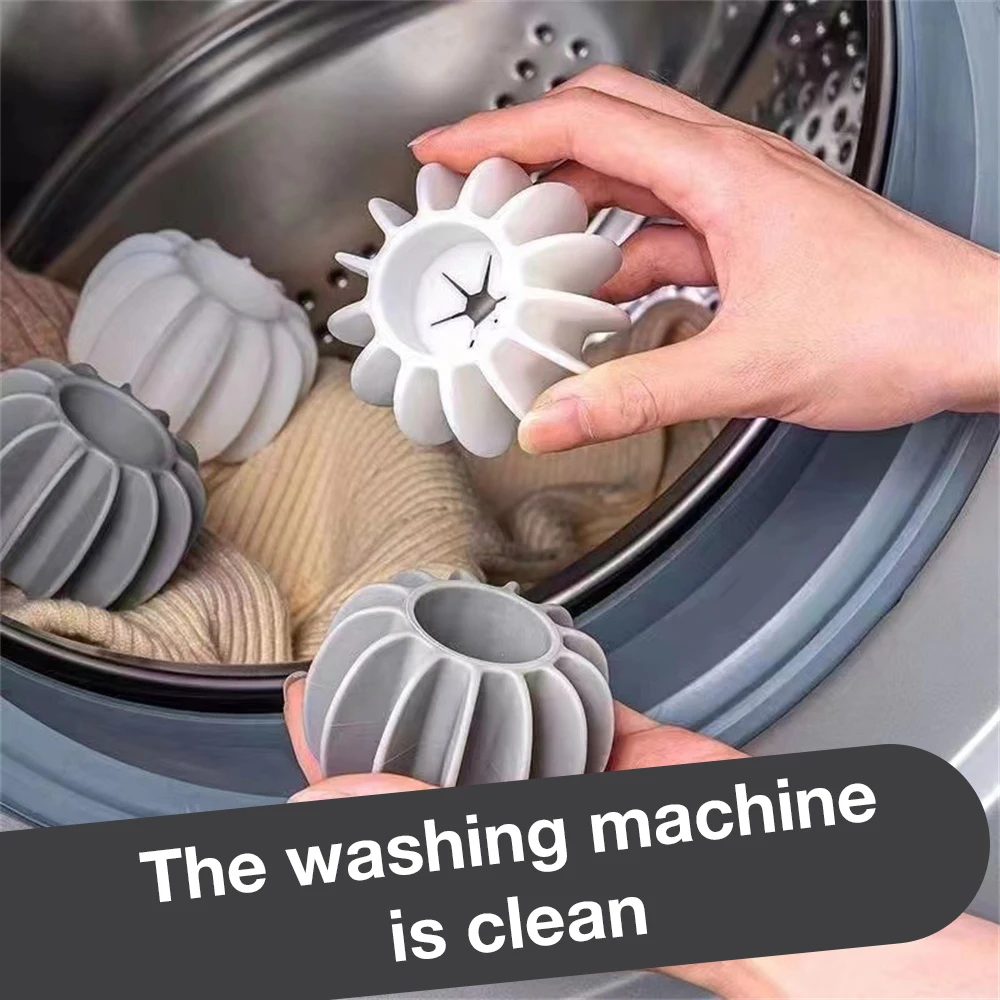 Reusable Laundry Ball Silicone Clothes Hair Cleaning Tools Pet Hair Remover Special Anti Knotting Tool For Washing Machines Ball