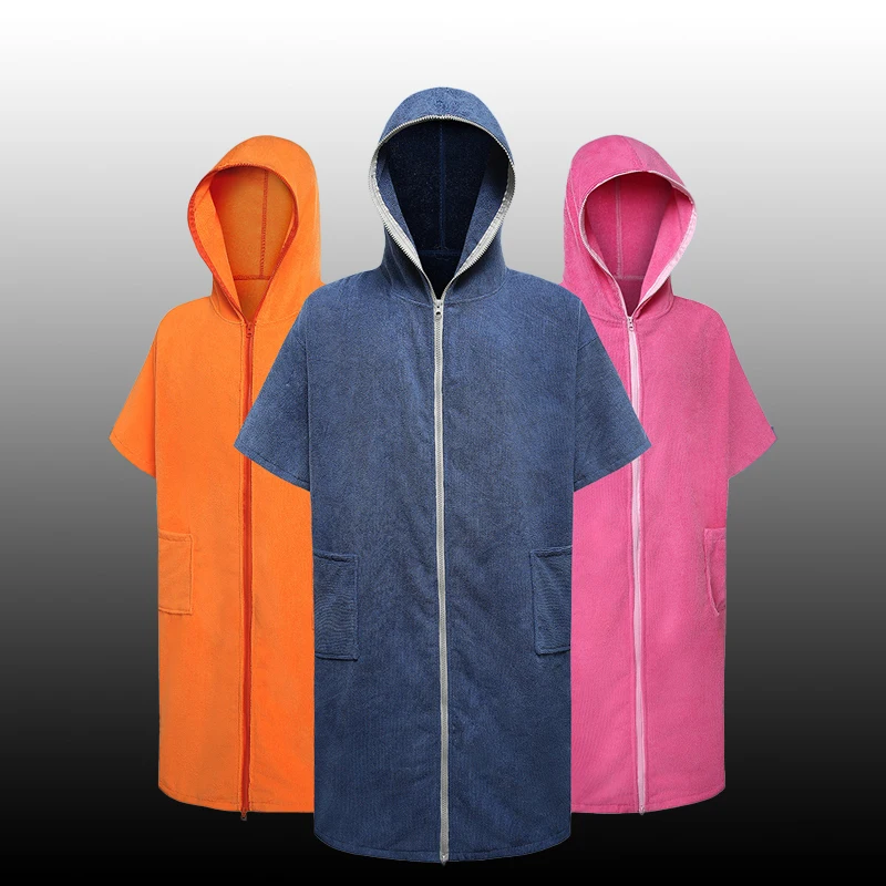 MicrofiberBeachBathrobeQuickDryingCapeBeachTowelThickMoisture