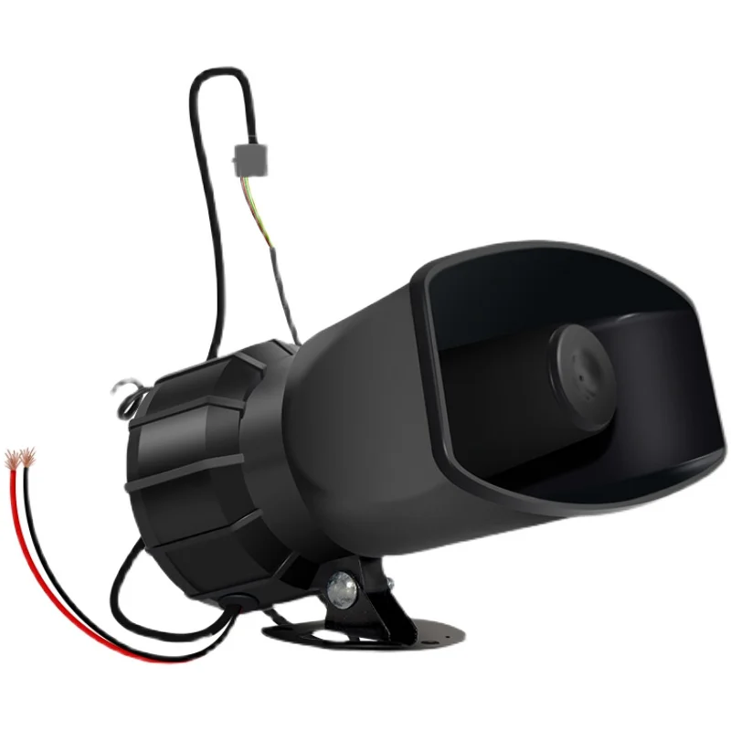 DC12V 60W Motorbike police siren ambulance car fire truck emergency alarm 3 warning sounds amplifier loudspeaker microphone