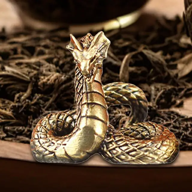 2025 Year Of The Snake Brass Figurines Decoration Chinese Tea Pet New Year Gift Desk Decoration Animal Souvenir 2