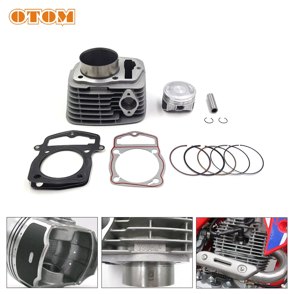 

OTOM мотоцикл 65,5 прокладка цилиндра отверстия Блок улучшения коэффициента компрессии поршень для HONDA CB223S CRF230L FTR223 SL/XL230 XR230