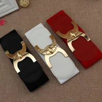 Style Buckle Elastic Wide Belt Wide Cummerbund Strap Belt Waist Female Women Accessories ceinture 4
