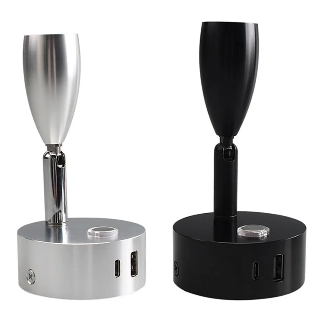 RV DC 12V 24V Type C USB LED Dimmable Spotlight Small Reading Light with USB Charging Port Touch Dimming Warm lamp for Ship