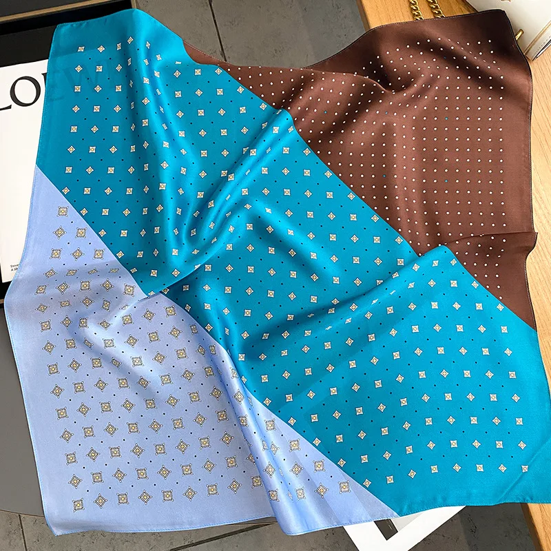 100% Mulberry Silk Square Scarf for Women