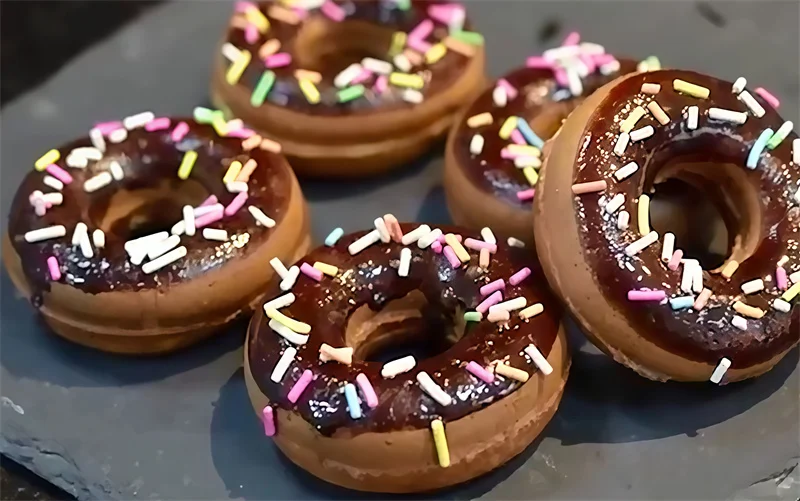 Donut-Maker Multifunktionale Donut-Maschine Succebuy 5-Loch Elektrischer Donut-Maker Kommerzielle Doughnut-Maschine Antihaftbeschichtet 1550W S9Baef6Bb175C4B38B4E19Dd615F5C365T