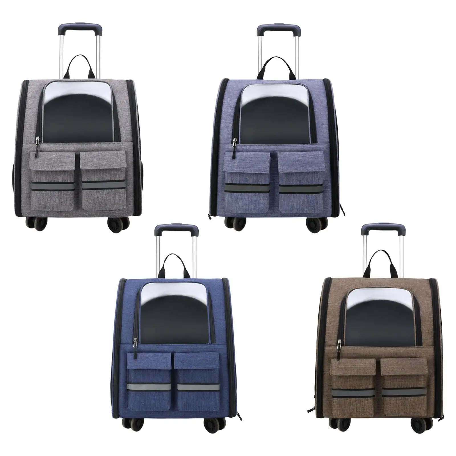 Cat Trolley Case Backpack Pet Carrier Tote for Transparent Travel Outdoor
