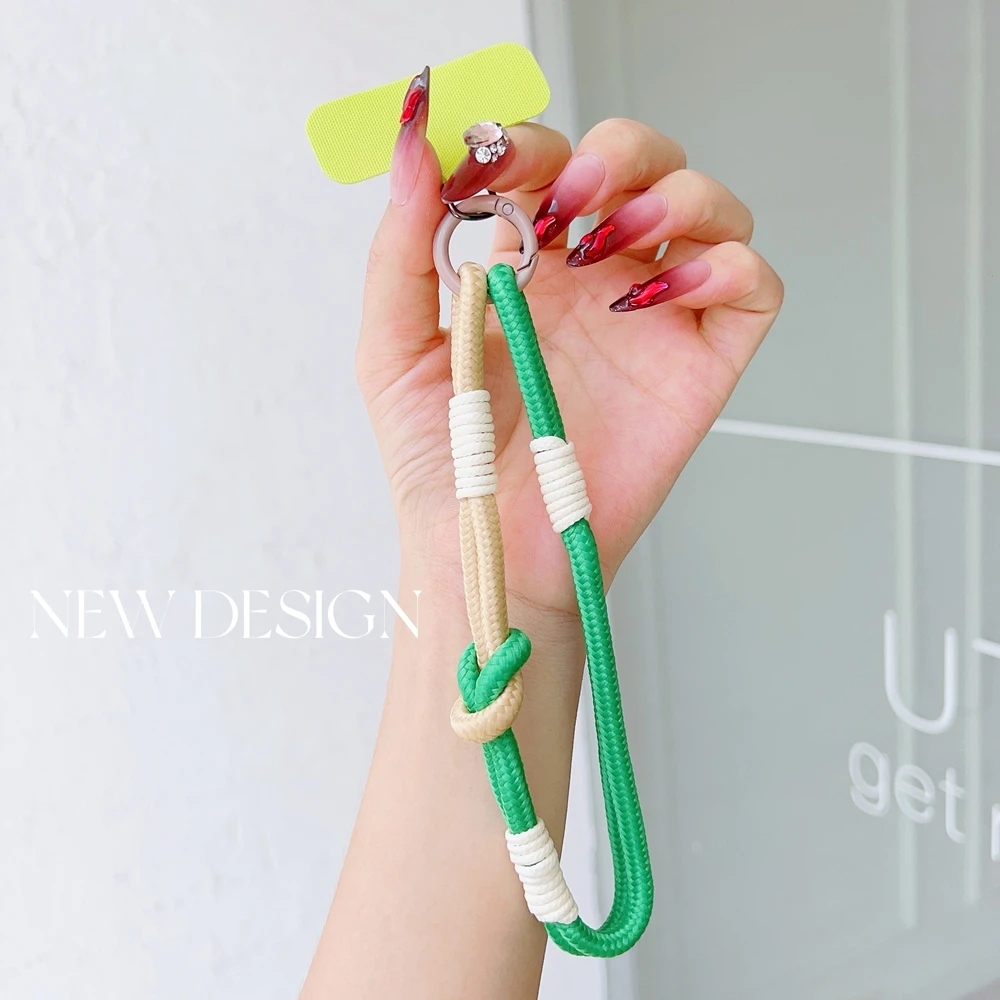 Korea Handgewebte Einstellbare Handy Universal Lanyard Handgelenk Strap Outdoor Sport Bequeme Sicherheit Anti-drop Seil Schlüssel kette – Detail 10