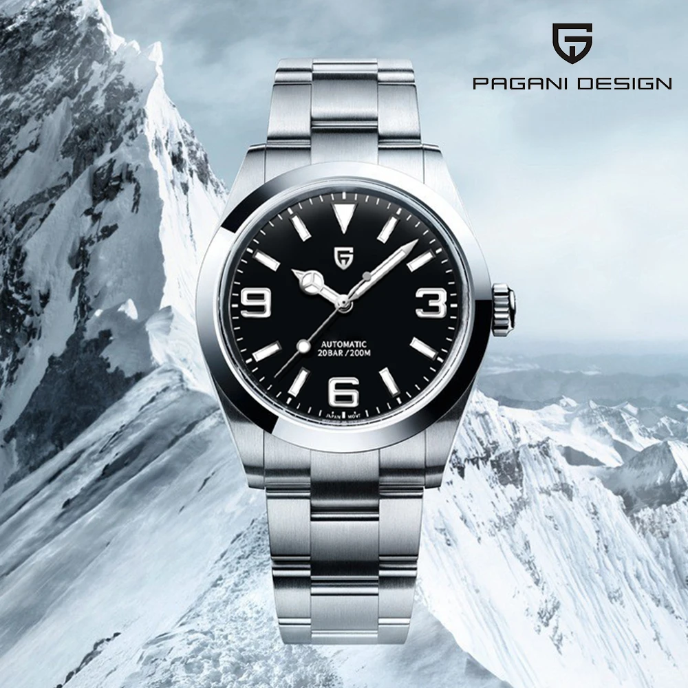 PAGANI DESIGN PD-1692 Men Mechanical Wristwatches Luxury Sapphire Glass AR Coated Automatic Watches 20bar Waterproof mechanical watch
