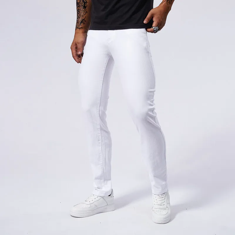 Pantalones Vaqueros Blancos Pantalon Blanco Skinny Hombre Blancos