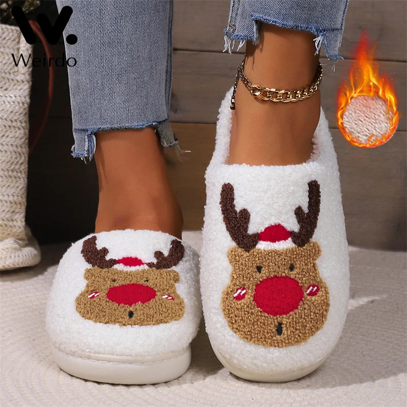 Pantuflas De Invierno Para Mujer - Suela Gruesa, Algodón, Cálidas Y Cómodas Para Estar En Casa