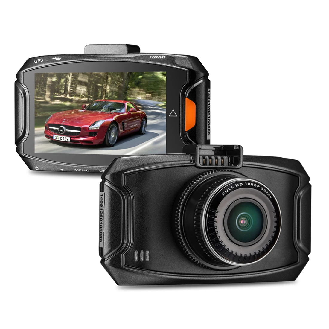 

GS90C Car DVR Camera 2.7 inch LCD Screen HD 2304 x 1296P 170 Degree Wide Angle Viewing, Support Motion Detection / TF Card