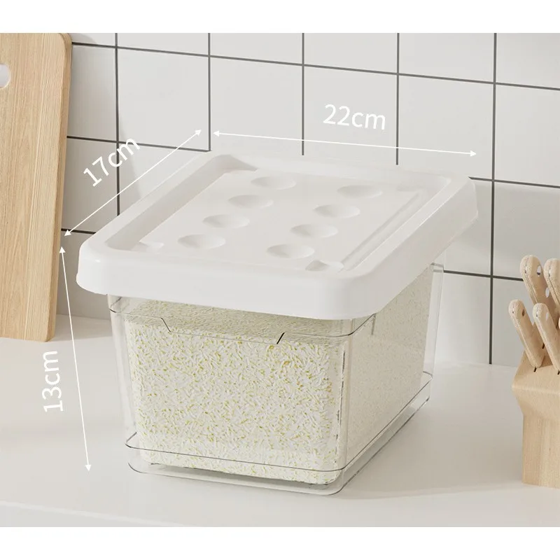 Rice Storage Box Insect Proof and Moisture Proof Sealed Food Grain Food Container Kitchen Rice Organizer Grain Rice Storage Box 6