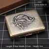 High Quality Metal Cigarette Case Box for 20pcs Vintage Emboss Cigarette Container Box Holder Smoking Accessories Case Box 5