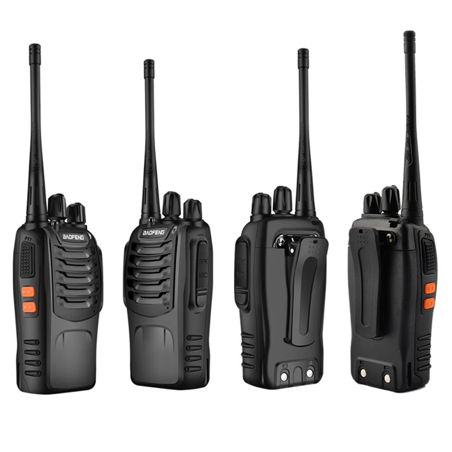 2Pcs/lot Baofeng BF-888S Walkie Talkie Frequency Long Range Portable UHF Ham Two Way Radio Receiver Transmitter Transceiver