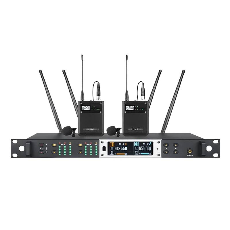 Wireless Microphone Paulkitson Mk199B UHF Automatic Frequency Search Cordless Handheld for Stage Churches