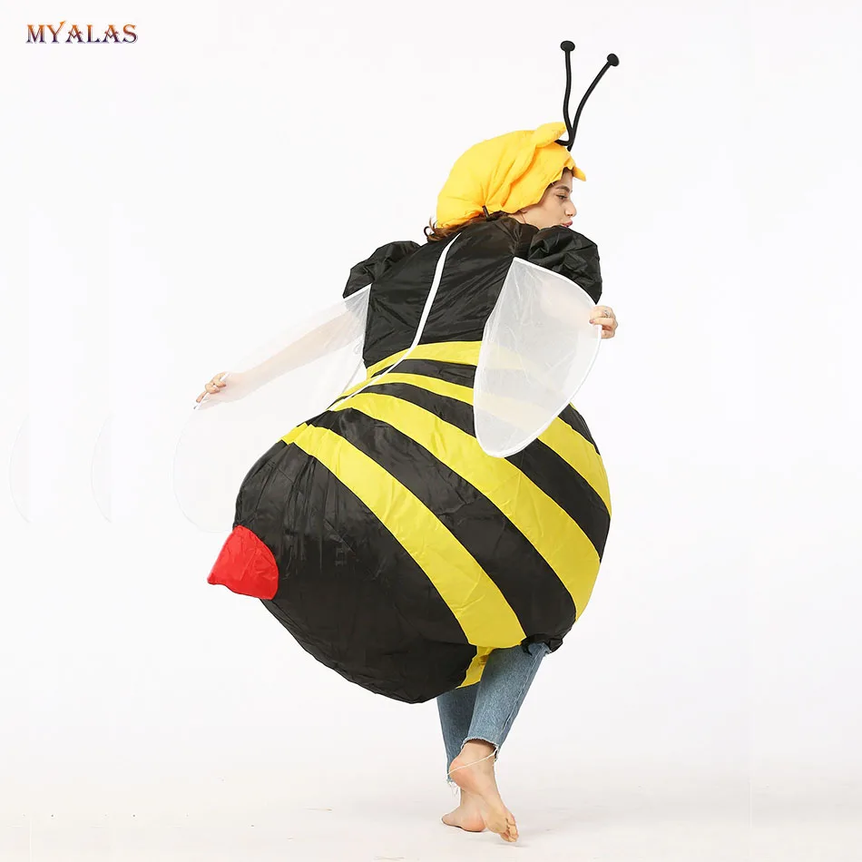 Disfraz inflable de abejorro, traje elegante, traje de fiesta, tela para  adultos y mujeres, trajes de abeja de Navidad, ropa para adultos -  AliExpress, image size:950x950