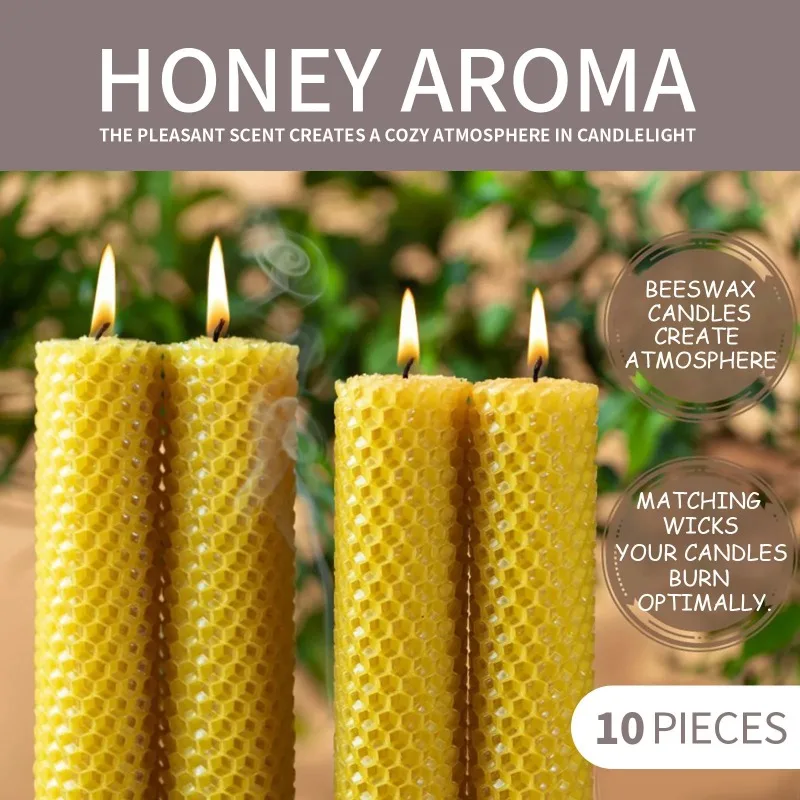 Foundation beeswax candles