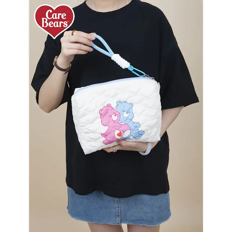 

Sanrio Kawaii Rainbow Bear Love Little Bear Handbag Anime Cute Cartoon Storage Bag Portable Large Capacity Makeup Bag Toys