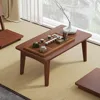 Foldable Bamboo Small Folding Coffee Table Bedside Computer Desk No Assembly Required Suitable, Café Tables 1