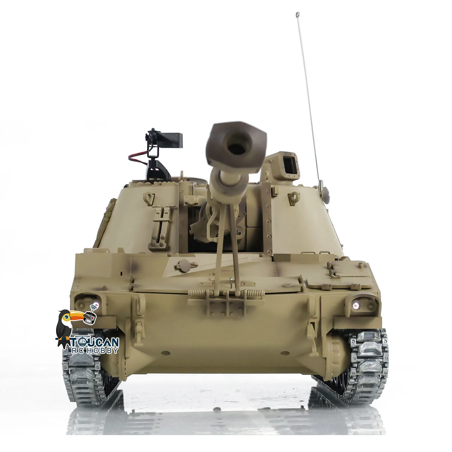 Tongde RTR 1/16 Scale M109A2 RC Military Tank Metal Wheels Infrared BB Barrel Recoil Controlled Panzer Truck Vehicle TH24240 3