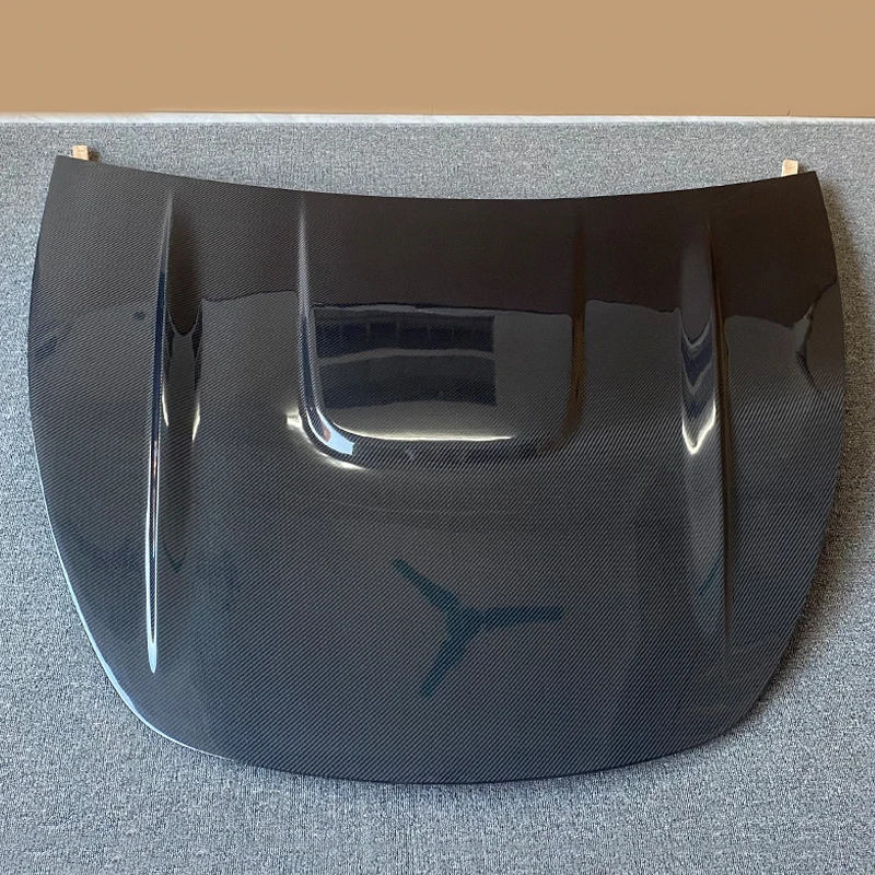 CMST style Carbon Fibre Cover Bonnet Car Accessories For Teslas Model y hood Fiber Engine Hood