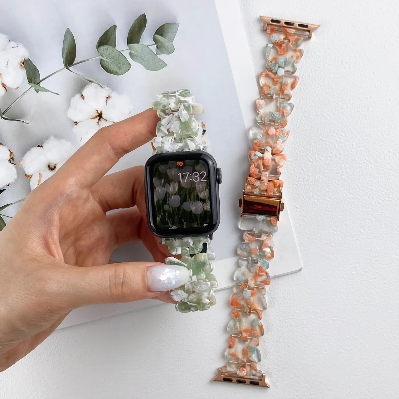 

Butterfly Resin Band Replacement 49 45mm 44mm 42mm 41mm 40mm 38mm for Apple Watch Ultra Series 8 7 6 5 4 3 2 SE Strap Bracelet