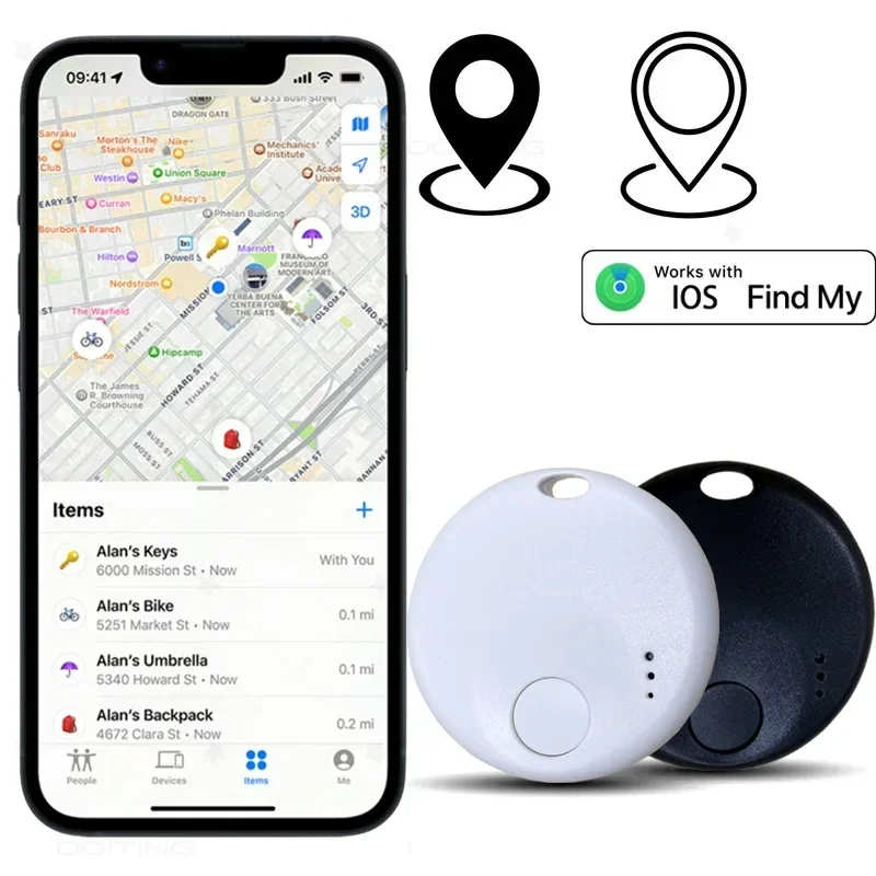 For Apple Find My Mini Bluetooth GPS Tracker Pet Dog Kid Bag Wallet Car Locator Smart Tag Anti Lose Reminder Device Key Finder