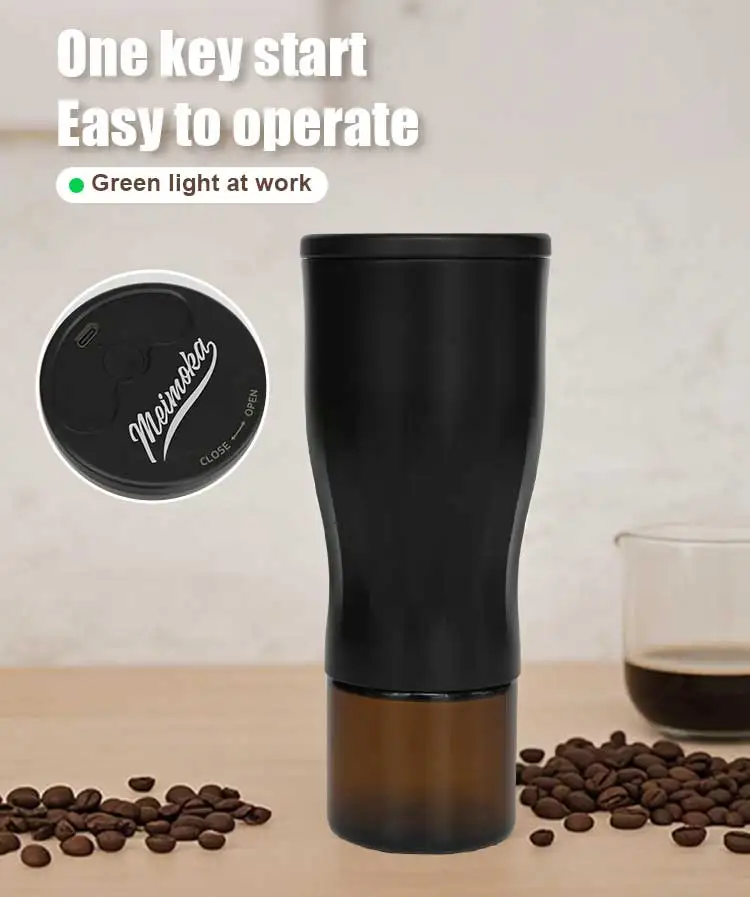 Description Picture 3 of itemMEIMOKA Electric Coffee Bean Grinder USB-C Rechargeable Stainless Steel Blades Perfect for Travel Camping Office