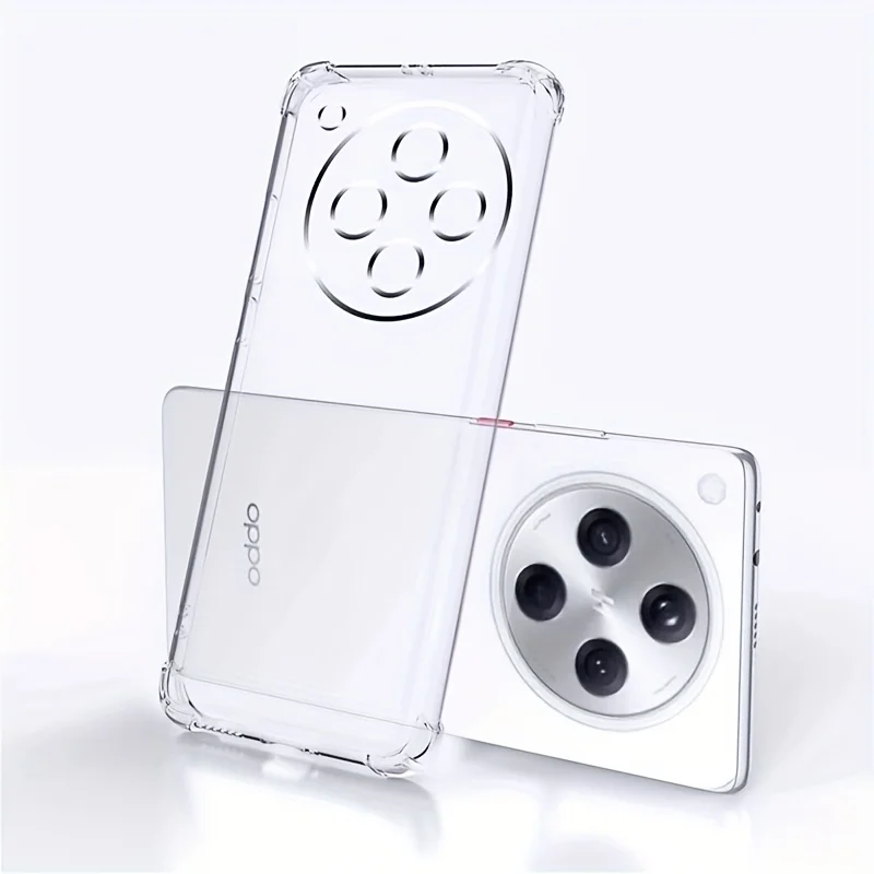 Clear Silicone TPU Transparent Phone Case, Soft and Durable Back Cover
