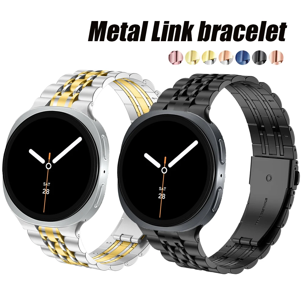 Premium Stainless Steel Metal Link Bracelet for Smartwatch - Elegant and Durable Wristband Strap