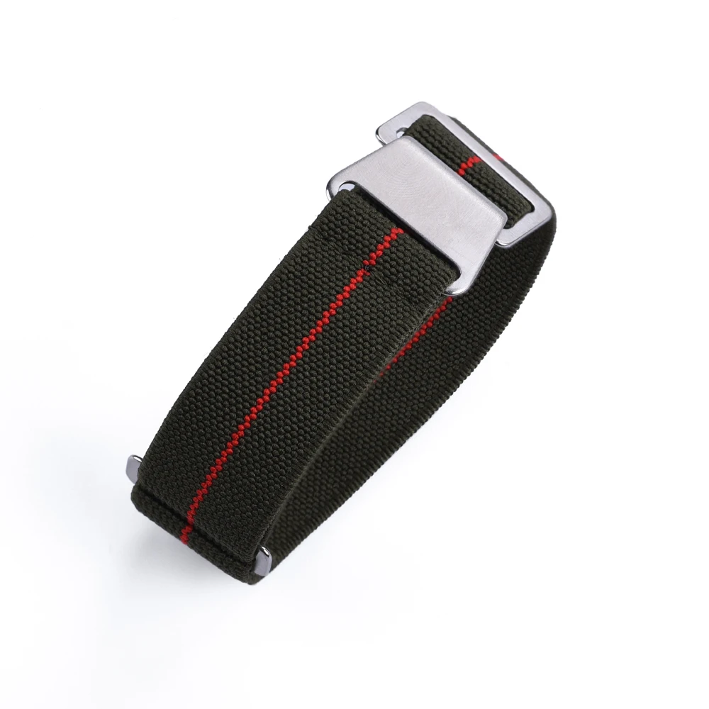 Nylon Braided Elastic Watch Band – Sporty Parachute-Inspired Strap