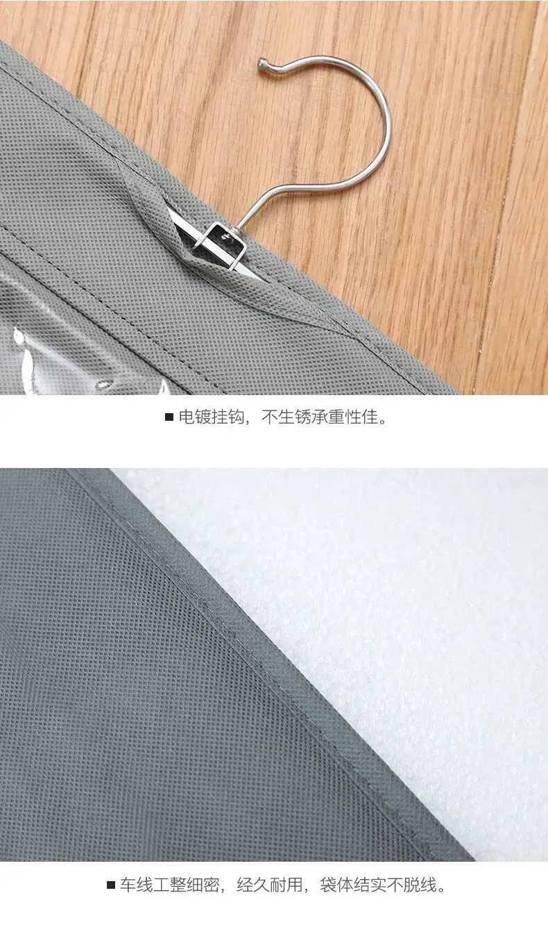 For Wardrobe Closet Transparent Storage Bag Hanging Handbag Organizer Door Wall Clear Sundry Shoe Bag with Hanger Pouch hanging storage bag
