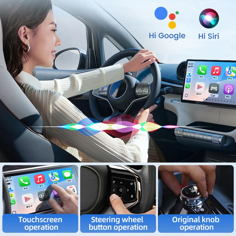 5.0 Mini Ultra Wireless Adapter Wireless CarPlay Android Auto For OEM Car Plug and Play WiFi Bluetooth Auto Connection