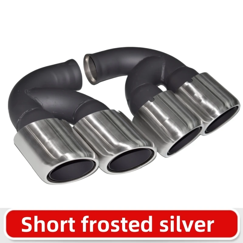Exhaust muffler tip, exhaust pipe muffler, exhaust trim pipe for Porsche Cayenne 2011-2014 958 Exhaust Pipe Upgrade GTS Muffler Tip Nozzle 304 Stainless Steel Exhaust Head