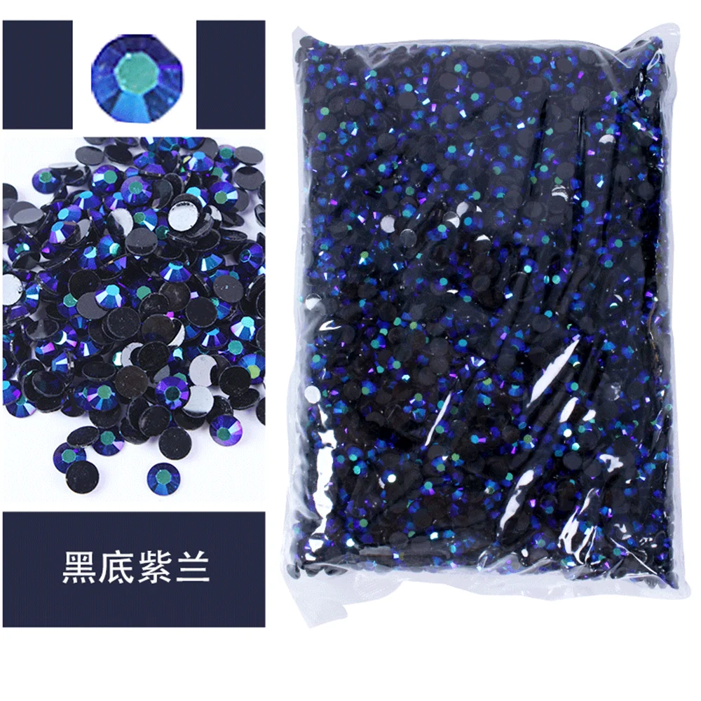 Vibrant Jelly Color Transparent Resin Rhinestones for Nail Art & Garment Decoration, Bulk Wholesale